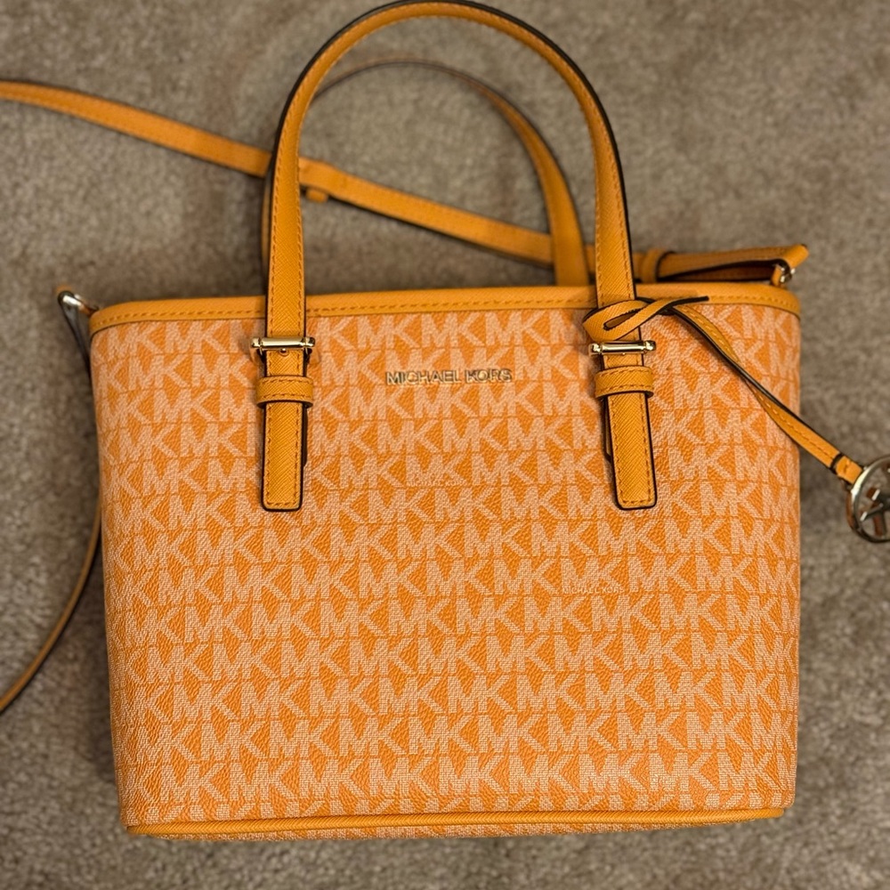 Michael Kors Orange Satchel Bag